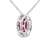 .63ct Ruby Diamond Fashion Pendants 10KT White Gold