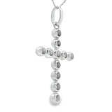 .50ct Diamond Cross Religious Pendant 14KT White Gold