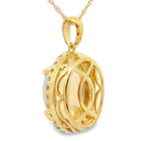2.39ct Opal Diamond Fashion Pendants 10KT Yellow Gold