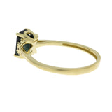 1.38ct Sapphire Diamond Ring 14KT Yellow Gold