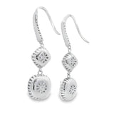 8.51ct Moissanite Dangle Earrings Sterling Silver