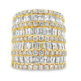 6.65ct Diamond Ring 18KT Yellow Gold