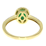 .94ct Emerald Diamond Ring 14KT Yellow Gold