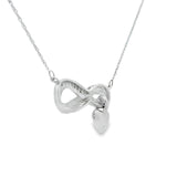 .04ct Diamond Cross Religious Pendant Sterling Silver