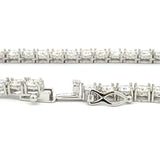 45.00ct Moissanite Tennis Necklace Sterling Silver