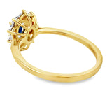 .63ct Sapphire Diamond Ring 10KT Yellow Gold