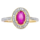 .67ct Ruby Diamond Ring 10KT Yellow Gold
