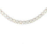 45.00ct Moissanite Tennis Necklace Sterling Silver