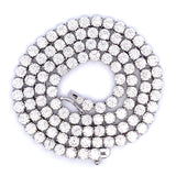 45.00ct Moissanite Tennis Necklace Sterling Silver
