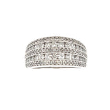 1.00ct Diamond Wedding Band Ring 10KT White Gold