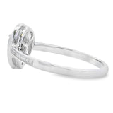 .46ct Quartz Diamond Ring 10KT White Gold