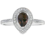 .46ct Quartz Diamond Ring 10KT White Gold