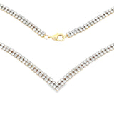7.00ct Diamond Tennis Necklace 14KT Yellow Gold
