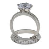 Cubic Zirconium CZ SS Bridal Sterling Silver