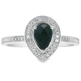 .52ct Onyx Diamond Ring 10KT White Gold