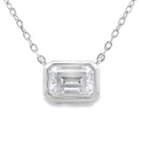 .85ct Moissanite Pendant Sterling Silver