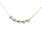 Sapphire Diamond Fashion Pendants 10KT Yellow Gold