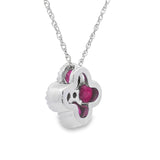 .77ct Ruby Diamond Fashion Pendants 14KT White Gold