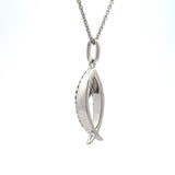 .17ct Cross Religious Pendant Sterling Silver 10KT Gold