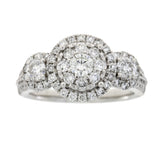 1.50ct Diamond 3 Stone Ring 14KT White Gold