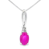 .38ct Ruby Diamond Fashion Pendants 10KT White Gold