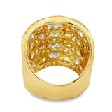 6.65ct Diamond Ring 18KT Yellow Gold