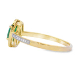 .49ct Emerald Diamond Ring 10KT Yellow Gold