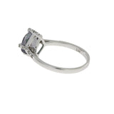 1.25ct Mystic Fire Topaz Diamond Ring 10KT White Gold