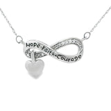.04ct Diamond Cross Religious Pendant Sterling Silver