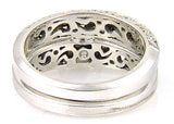 .54ct Antique Style Engagement Ring Set 18KT White Gold