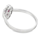 .54ct Ruby Diamond Ring 10KT White Gold