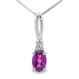 .40ct Rhodolite Garnet Fashion Pendants 10KT White Gold