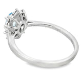 .43ct Aquamarine Diamond Ring 10KT White Gold