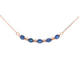 .73ct Sapphire Diamond Fashion Pendants 10KT Rose Gold