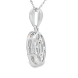 Rose Quartz Diamond Fashion Pendants 10KT White Gold