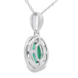 .46ct Emerald Diamond Fashion Pendants 10KT White Gold