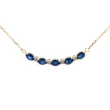 Sapphire Diamond Fashion Pendants 10KT Yellow Gold