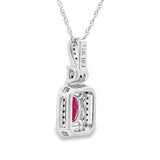 .66ct Ruby Diamond Fashion Pendants 10KT White Gold