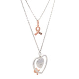 .02ct Diamond Heart Love Pendant Sterling Silver