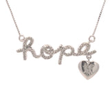 .30ct Diamond Heart Love Pendant Sterling Silver