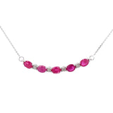 .73ct Ruby Diamond Fashion Pendants 10KT White Gold