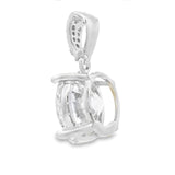 4.00ct Moissanite Pendant Sterling Silver