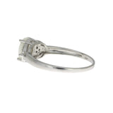 .01ct Opal Diamond Ring 10KT White Gold