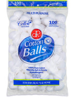 DecorRack 300 Small Cotton Balls for Make-Up, Nail Polish Removal, Pet Care, Applying Oil Lotion or Powder, Made from 100% Pure & Natural Cotton, Soft and Absorbent for Household Needs (300 Count) 300 Count