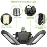 iMounTEK E26 /E27 80W 7000LM 6500K LED Garage Ceiling Light