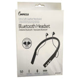 IMPECCA EBN-500BT Bluetooth Leather Neckband Stereo Earphone