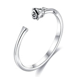INALIS Rose Shape Adjustable Flower Ring