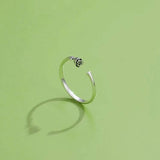 INALIS Rose Shape Adjustable Flower Ring