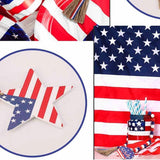 Independence Day Wooden Bead Wreath
