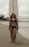 Indio Lace Up High Waisted Swimsuit Bottom